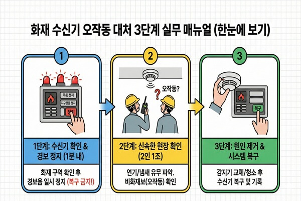 화재 수신기 오작동 대처법